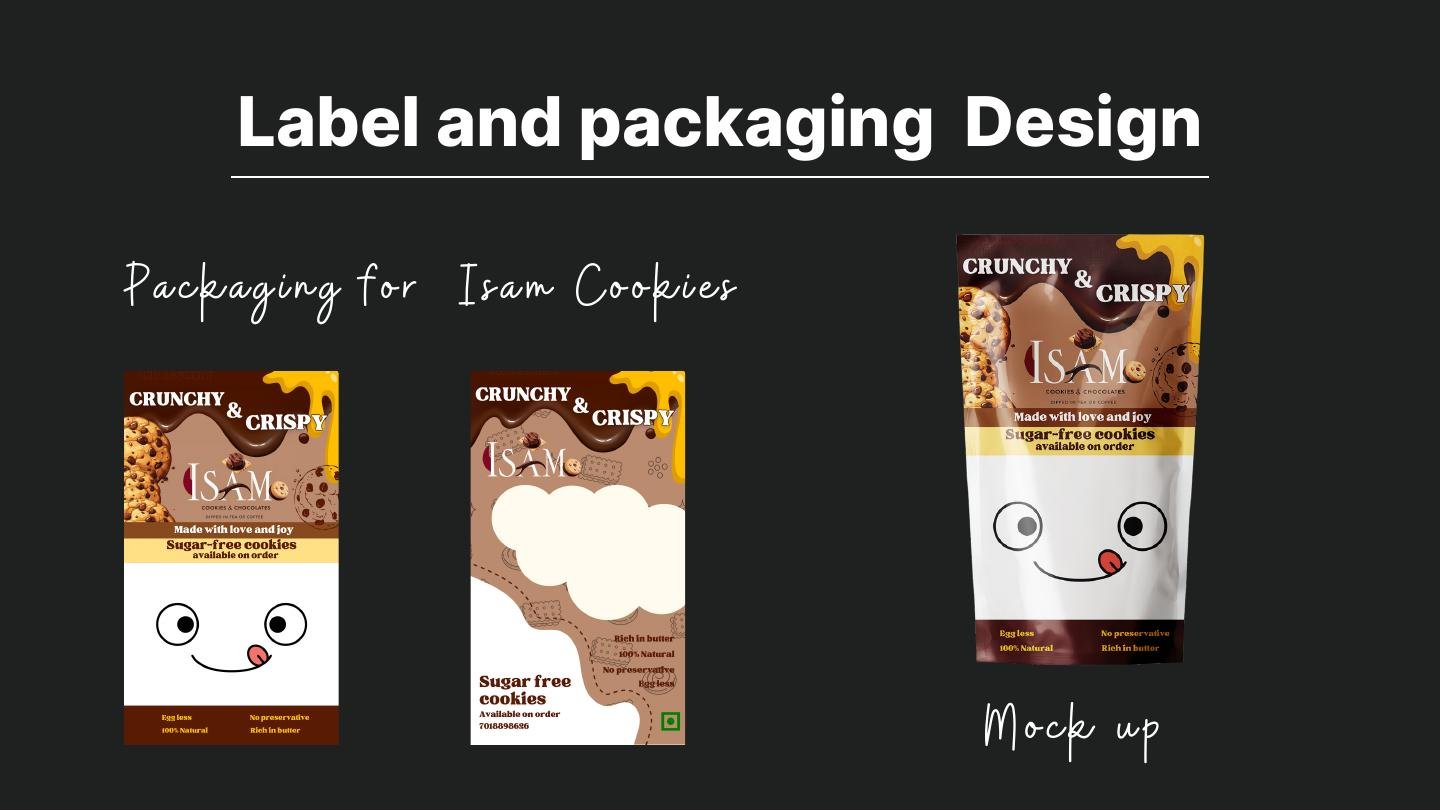 Isam Cookies packaging